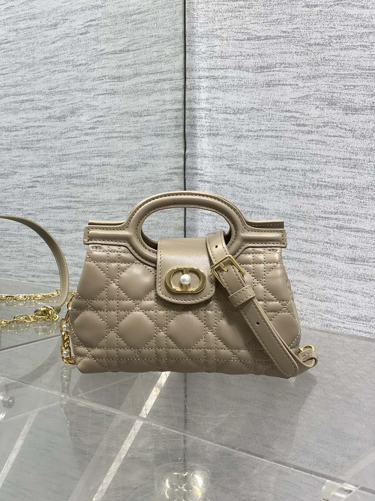 Dior Jolie Quilted Top Handle Bag image 1