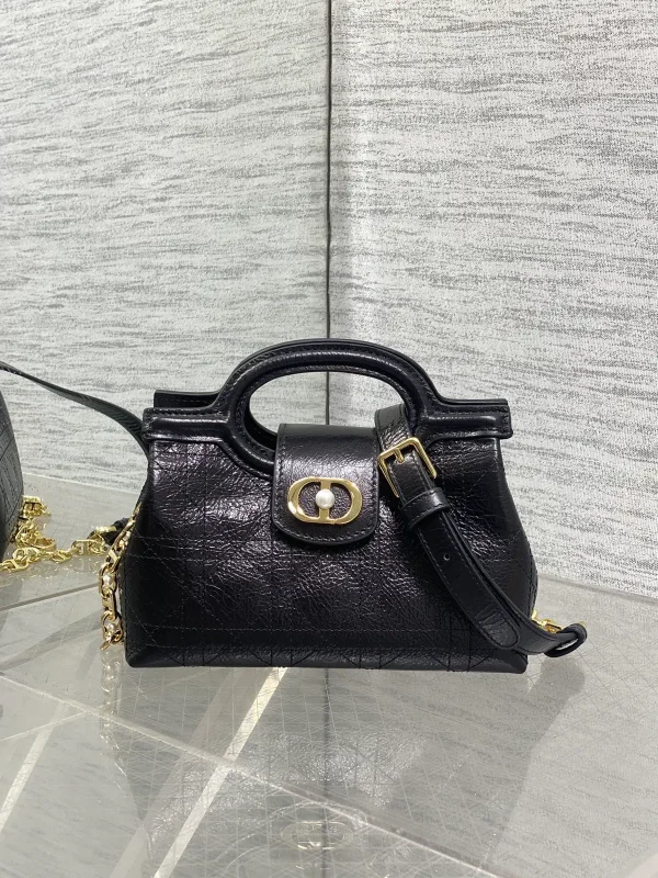 Dior Black Jolie Mini Top Handle Bag image 1