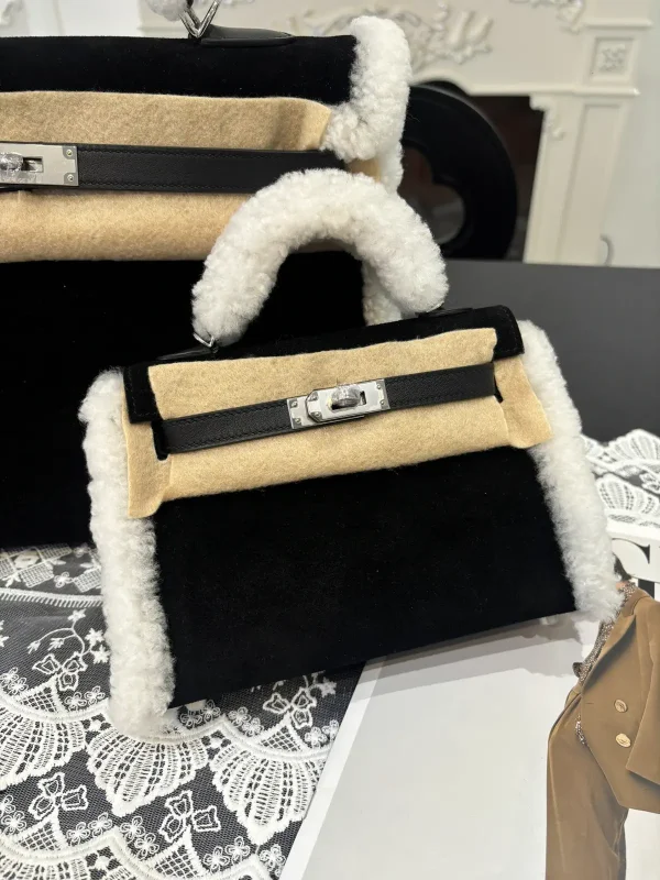 Hermès Fuzzy Trim Mini Top Handle Bag image 1