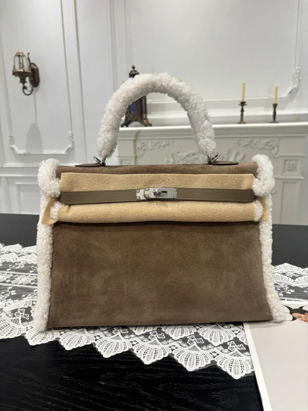 Hermès Fuzzy Trim Top Handle Bag image 1