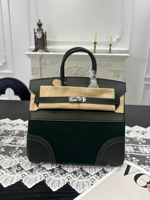 Hermès Dark Green Top Handle Bag image 1