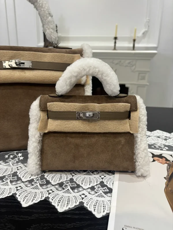 Hermès Fuzzy Trim Mini Top Handle Bag image 1