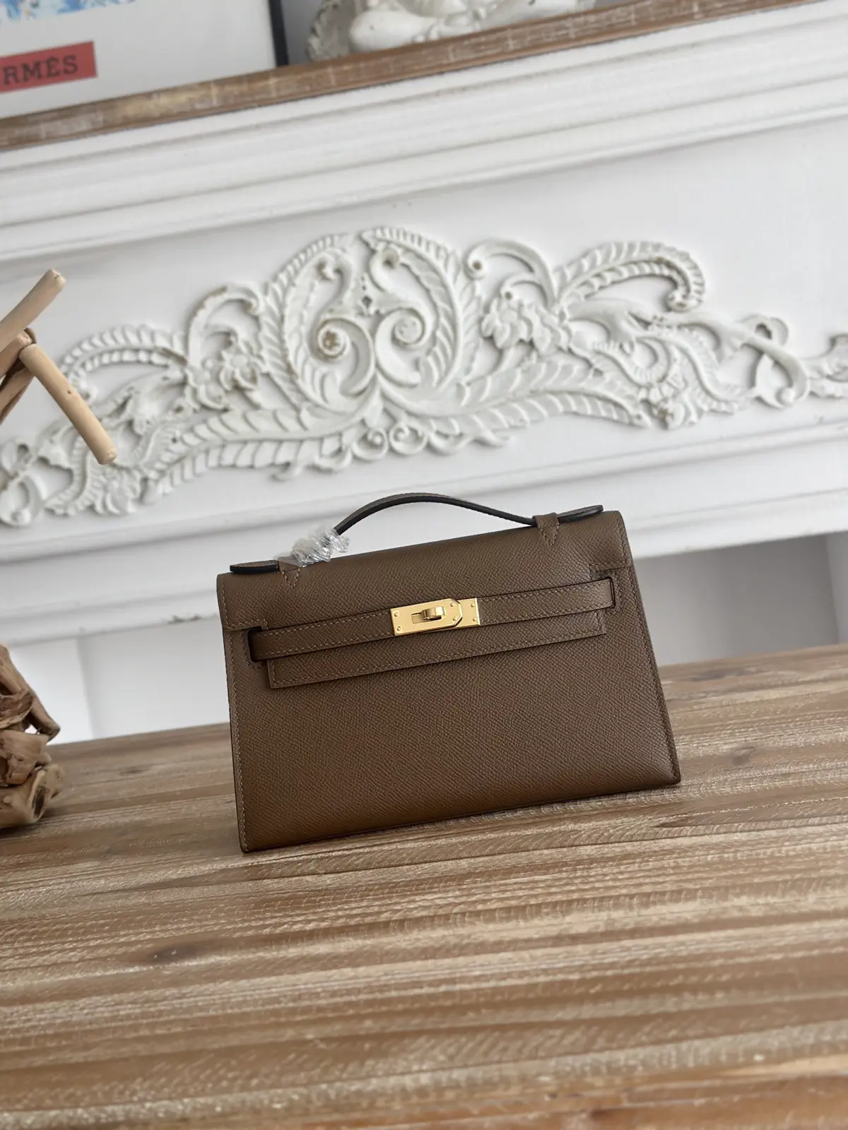 Hermès Mini Kelly Style Top Handle Clutch Bag image 1