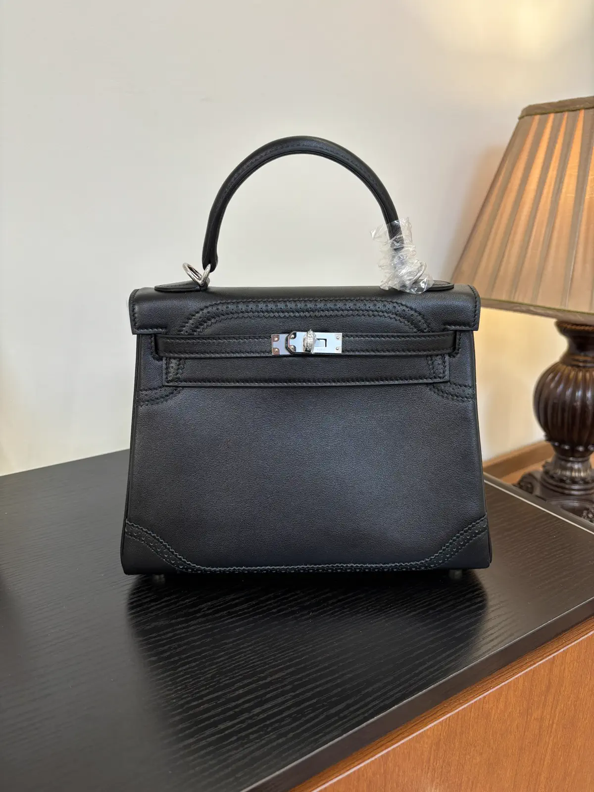 Hermès Kelly Lace Detail Top Handle Bag image 1