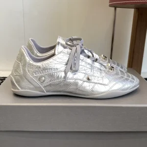 Balenciaga Women's Silver Casual Sneakers image 1