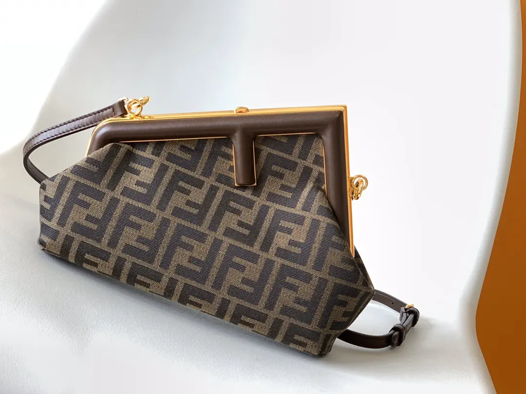 FENDI FF Pattern Small Clutch Bag with Detachable Strap image 1