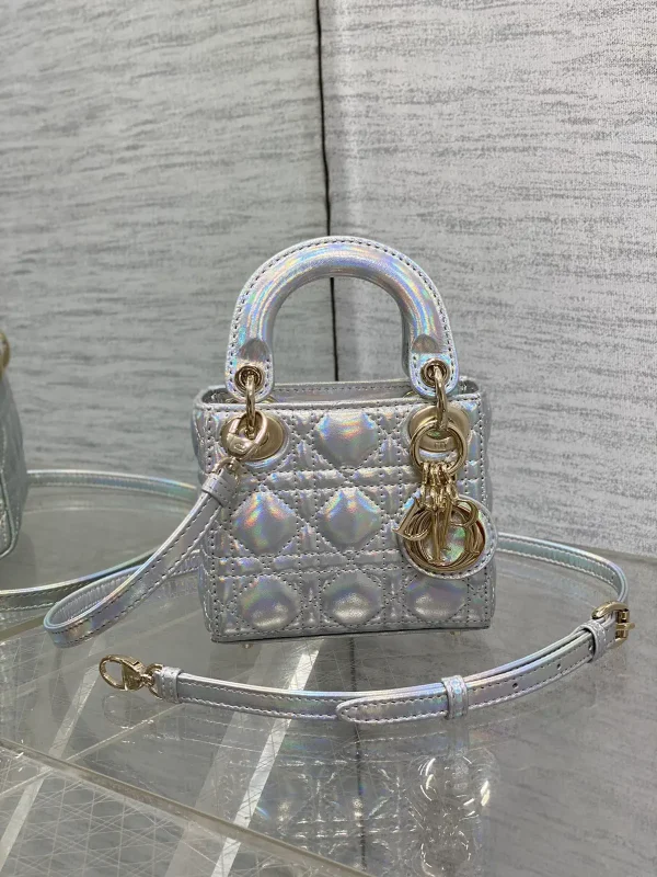 Dior Iridescent Quilted Micro Top Handle Bag image 1