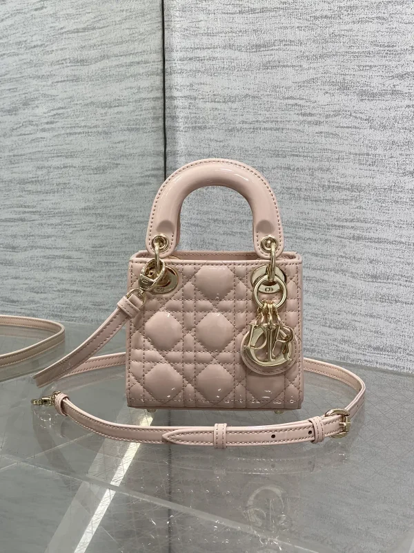 Dior Quilted Patent Mini Top Handle Bag image 1