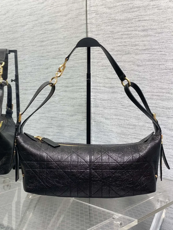 Dior Black Quilted Hobo Shoulder Bag image 1