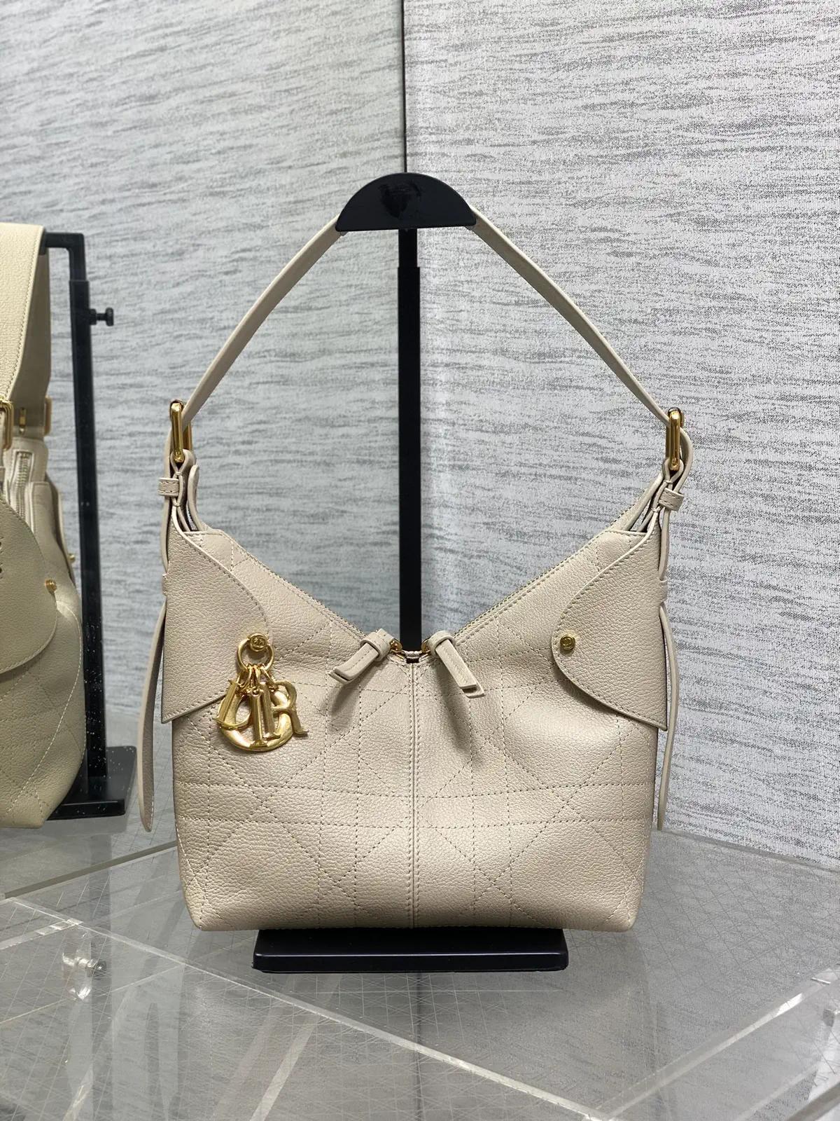 Dior Beige Quilted Shoulder Bag image 1
