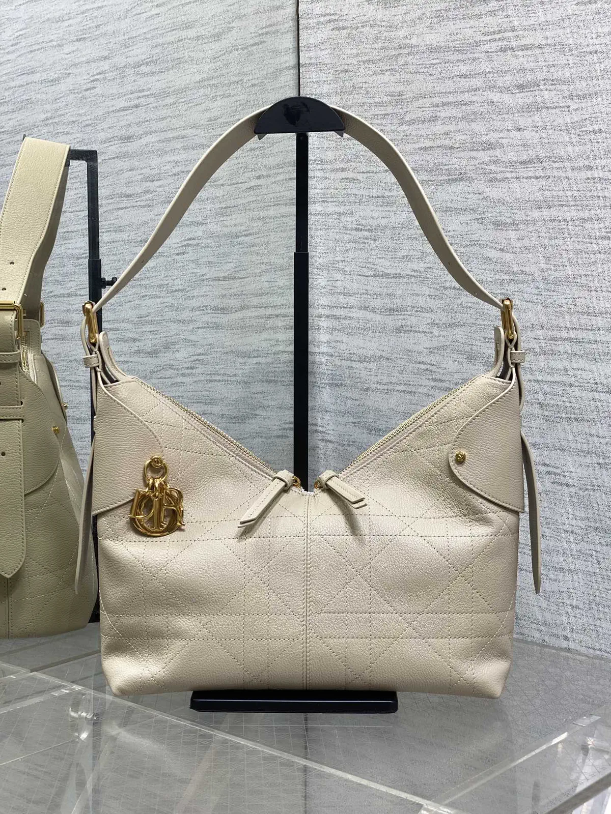 Dior Beige Quilted Shoulder Bag image 1