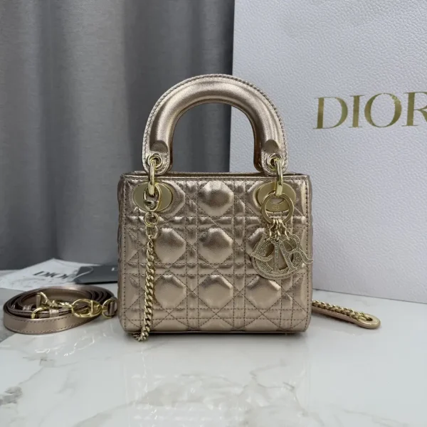 Dior Quilted Mini Lady Dior Top Handle Bag image 1