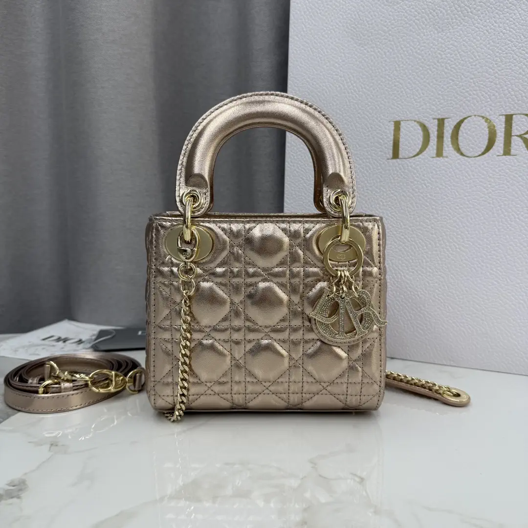 Dior Quilted Mini Lady Dior Top Handle Bag image 1