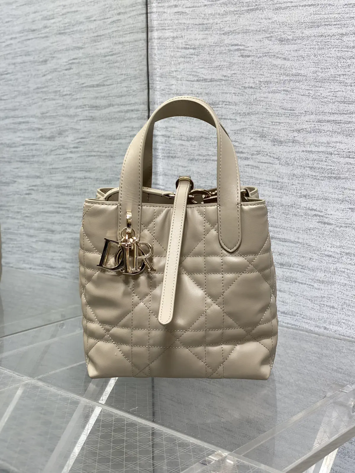 Dior Quilted Top Handle Bag image 1