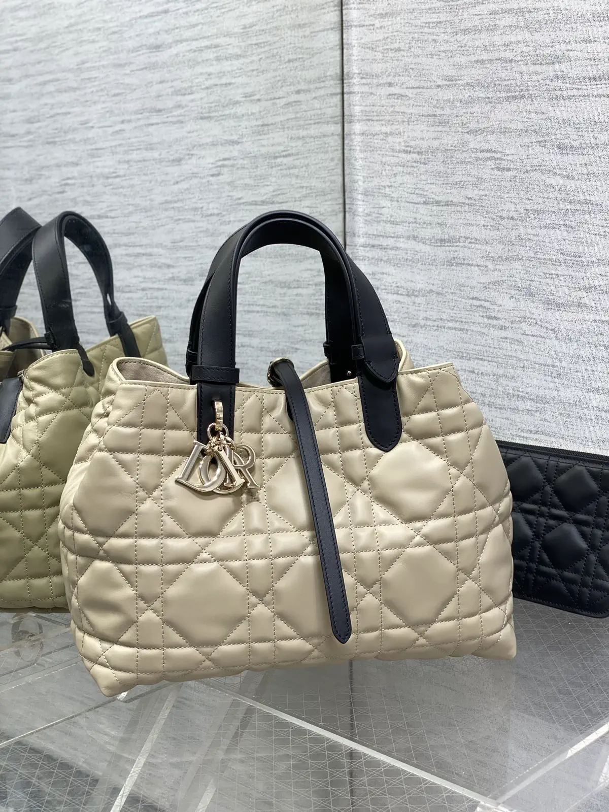 Dior Quilted Top Handle Bag image 1