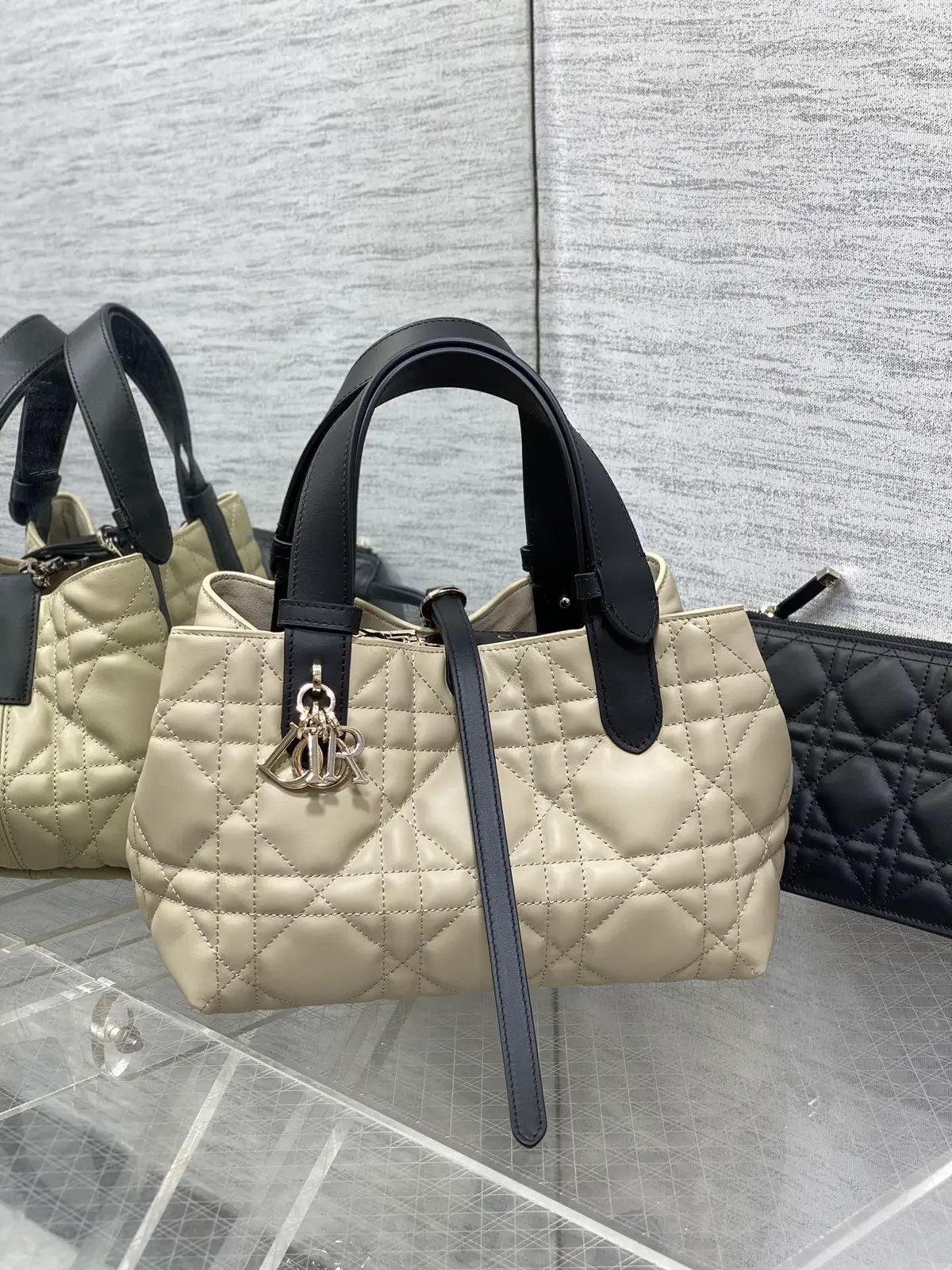 Dior Quilted Top Handle Bag image 1