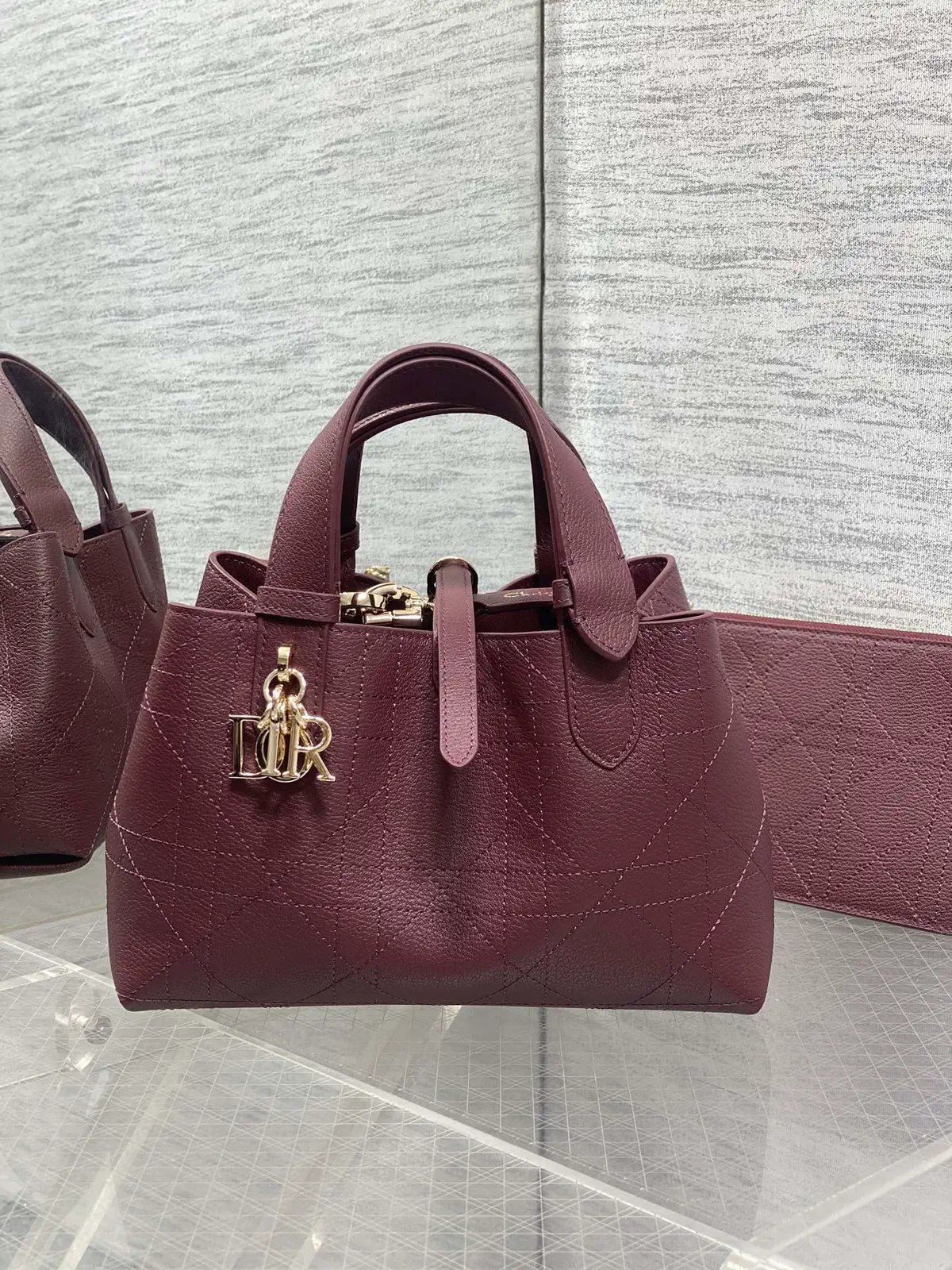 Dior Toujours Series Quilted Top Handle Bag image 1