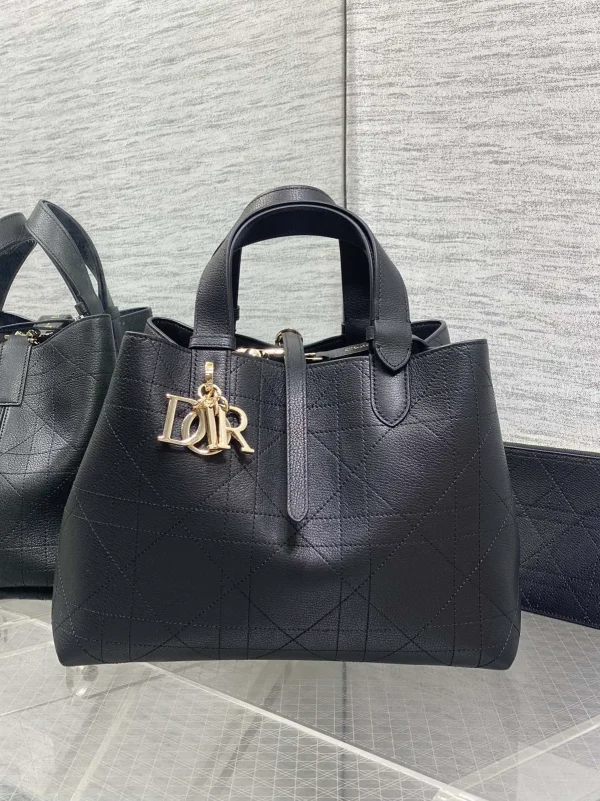 Dior Quilted Leather Top Handle Bag image 1