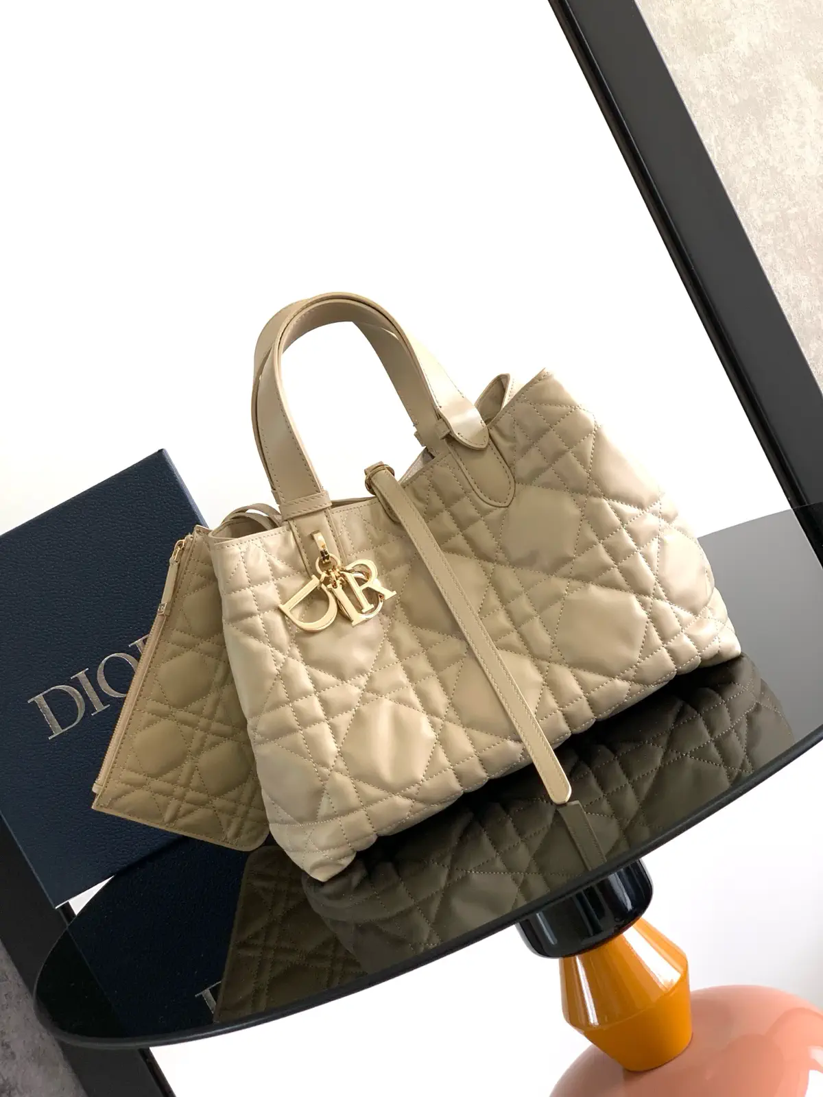Dior Quilted Toujours Top Handle Bag image 1