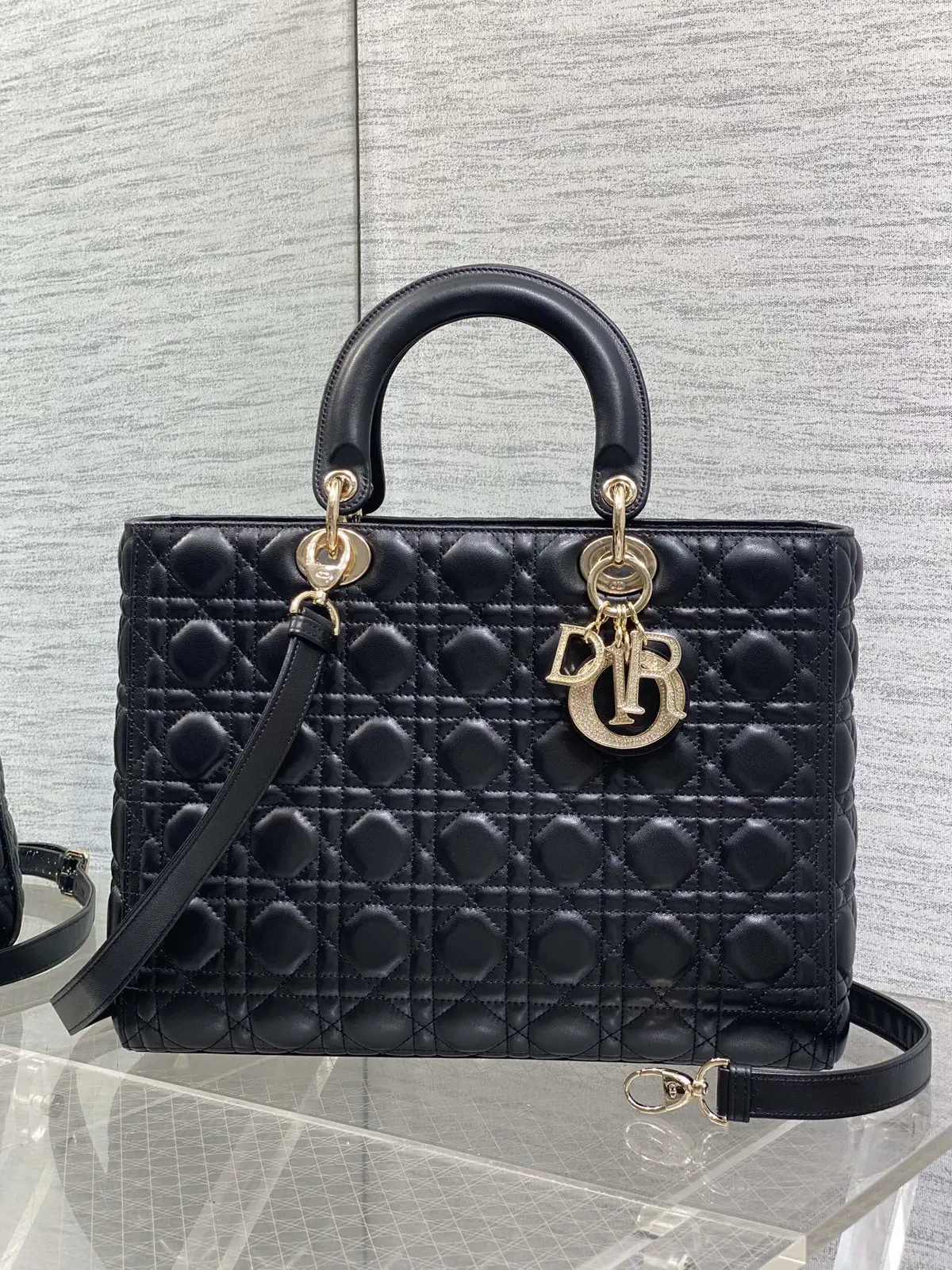 Dior Quilted Top Handle Bag image 1