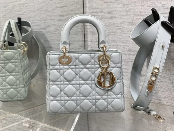 Dior Quilted Top Handle Bag with Detachable Strap image 1
