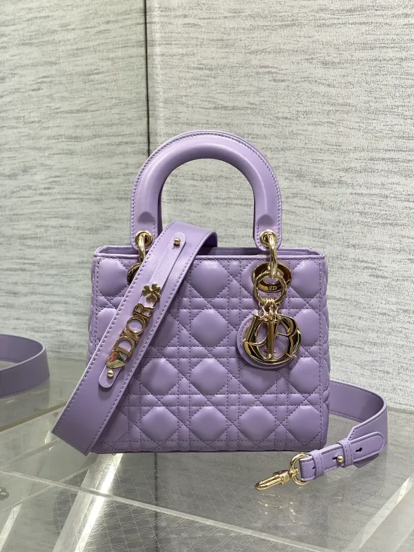 Dior Quilted Top Handle Bag with Detachable Shoulder Strap image 1