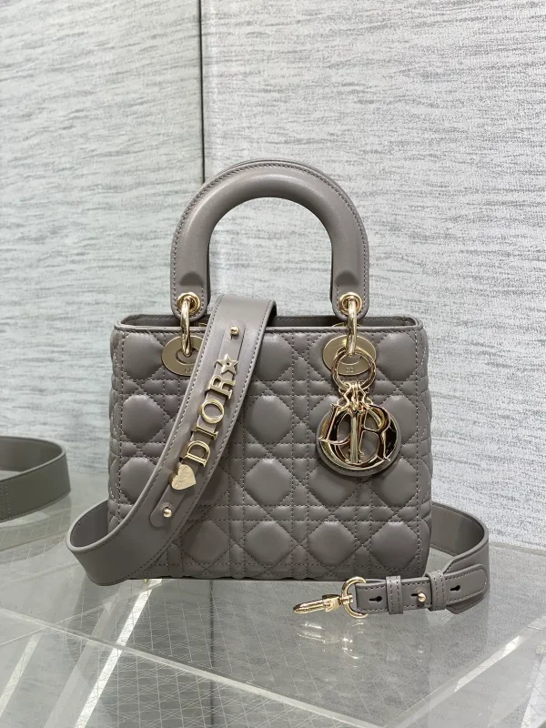 Dior Quilted Top Handle Bag with Detachable Shoulder Strap image 1