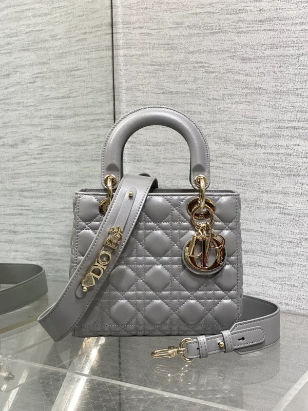 Dior Quilted Top Handle Bag with Detachable Shoulder Strap image 1
