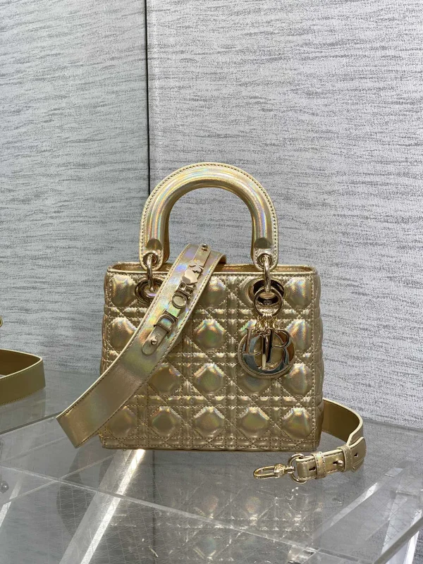Dior Quilted Top Handle Bag with Detachable Shoulder Strap image 1