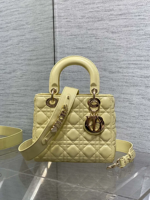 Dior Quilted Top Handle Bag with Detachable Shoulder Strap image 1