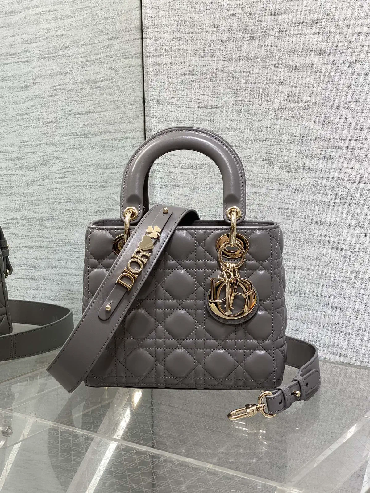 Dior Quilted Top Handle Bag with Detachable Strap image 1