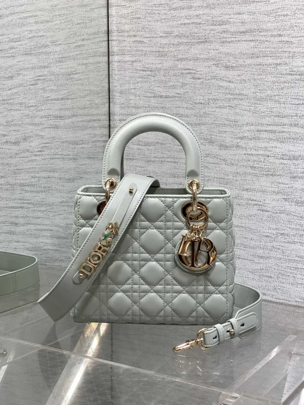 Dior Quilted Top Handle Bag with Detachable Shoulder Strap image 1
