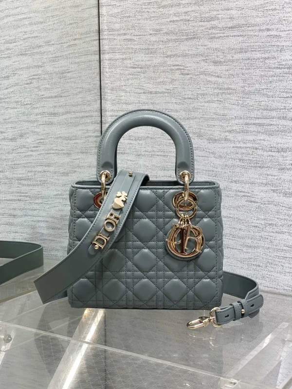 Dior Quilted Top Handle Bag with Detachable Shoulder Strap image 1