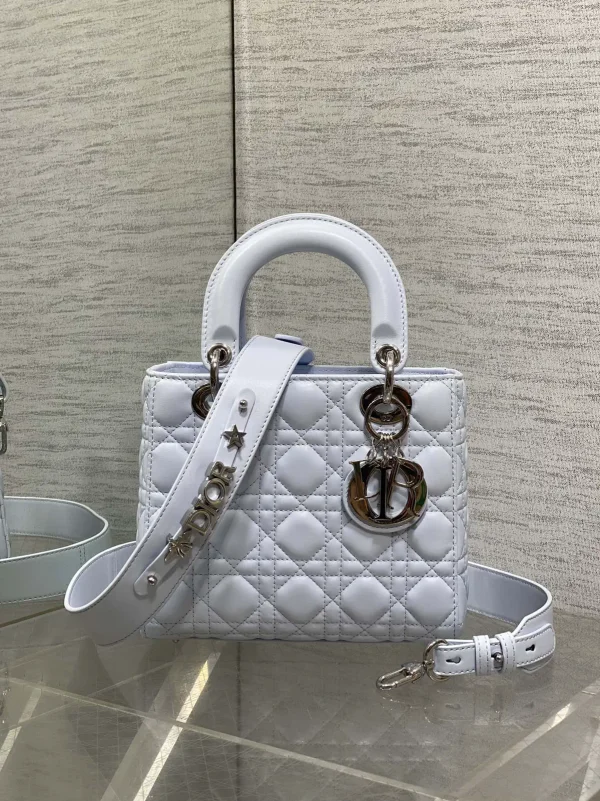 Dior Quilted Top Handle Bag with Detachable Shoulder Strap image 1