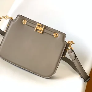 FENDI Touch Leather Crossbody Bag with FF Buckle image 1