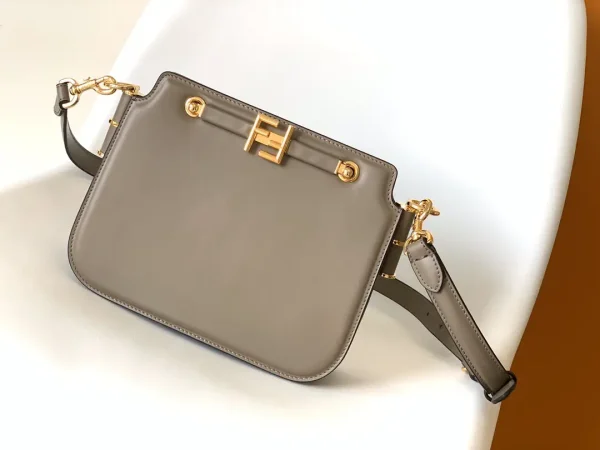 FENDI Touch Leather Crossbody Bag with FF Buckle image 1