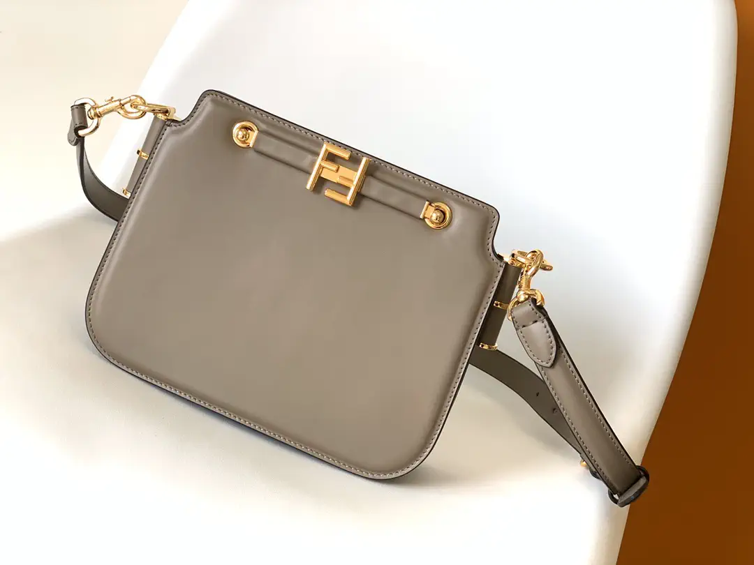 FENDI Touch Leather Crossbody Bag with FF Buckle image 1