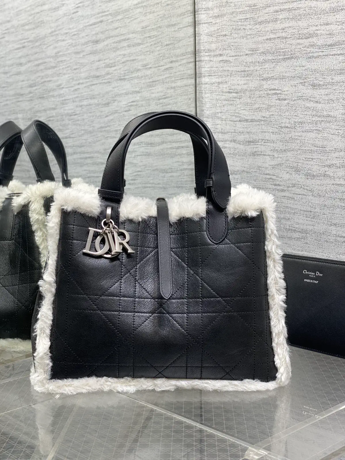 Dior Toujours Medium Wool Top Handle Bag image 1