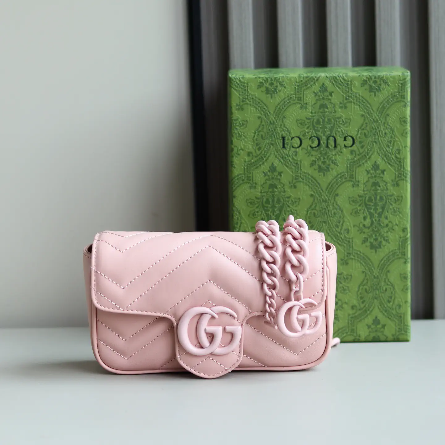 Gucci Quilted GG Chain Mini Bag image 1