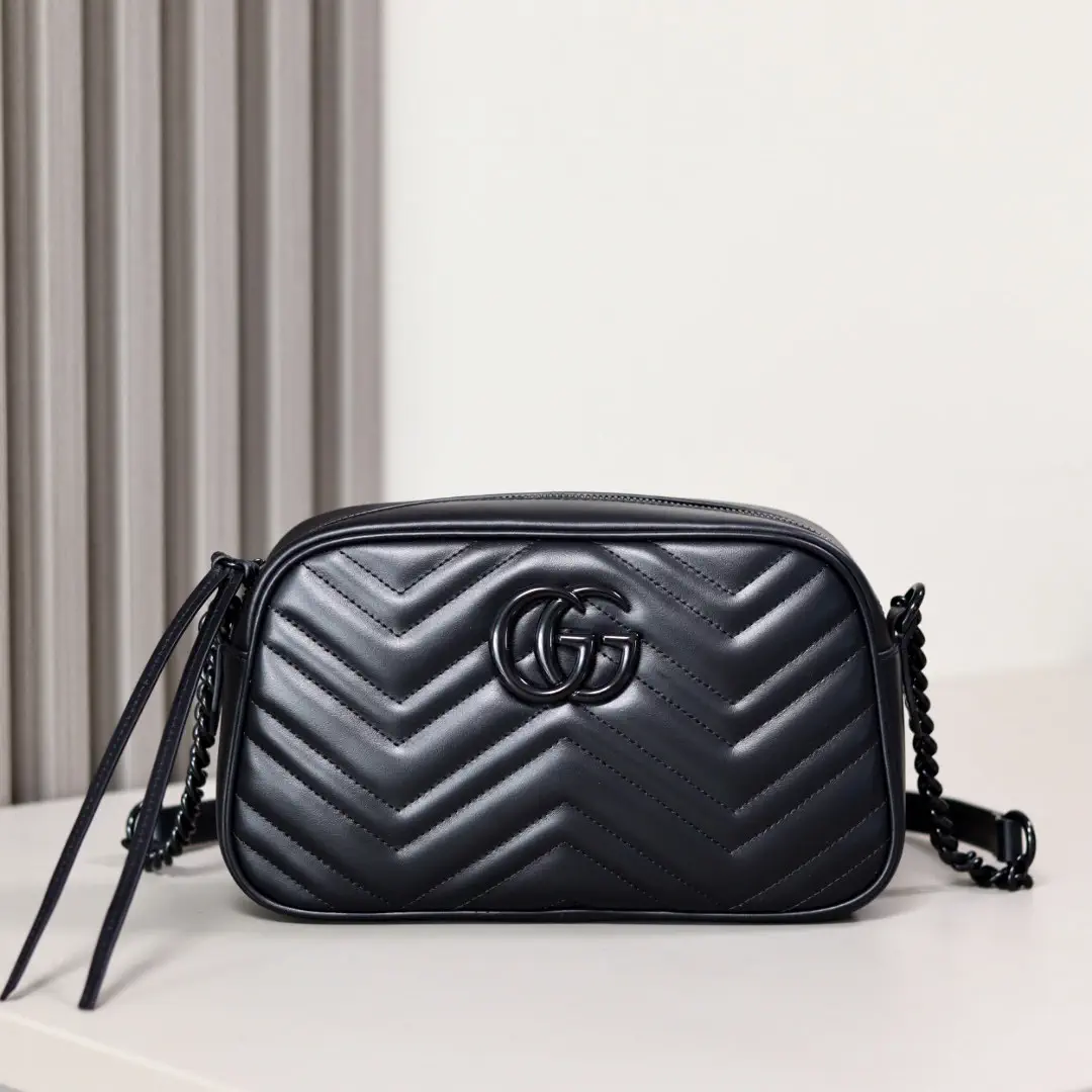 Gucci GG Marmont Quilted Crossbody Camera Bag image 1
