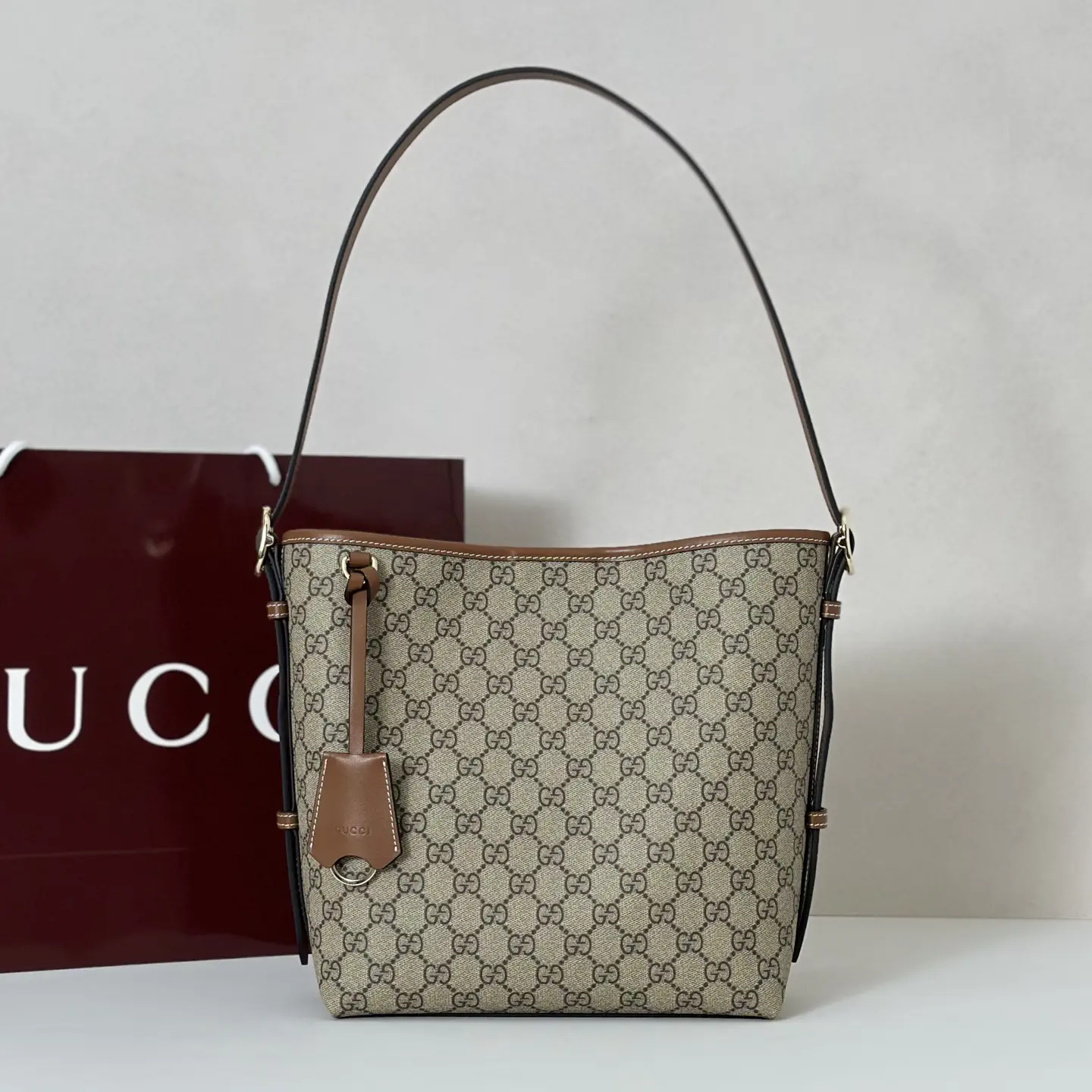 Gucci Monogram Bucket Bag image 1