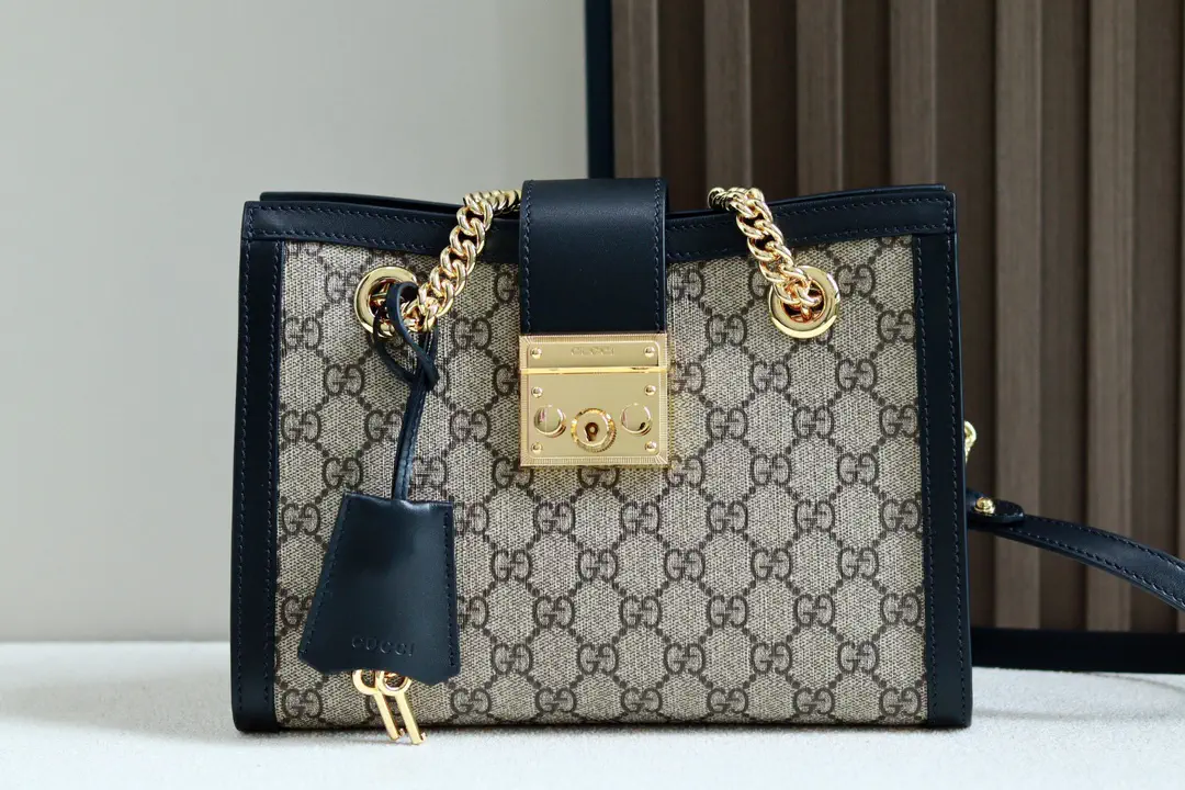 Gucci Monogram Padlock Chain Shoulder Bag image 1