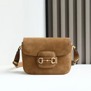 Gucci Horsebit 1955 Suede Shoulder Bag image 1