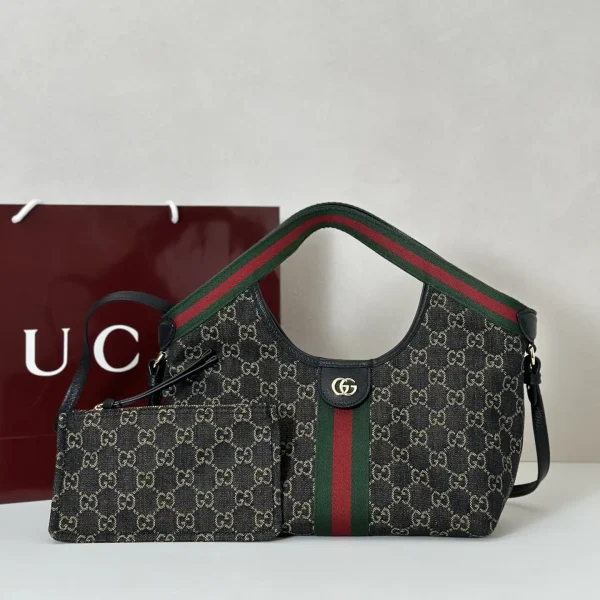 Gucci Monogram Denim Shoulder Bag image 1