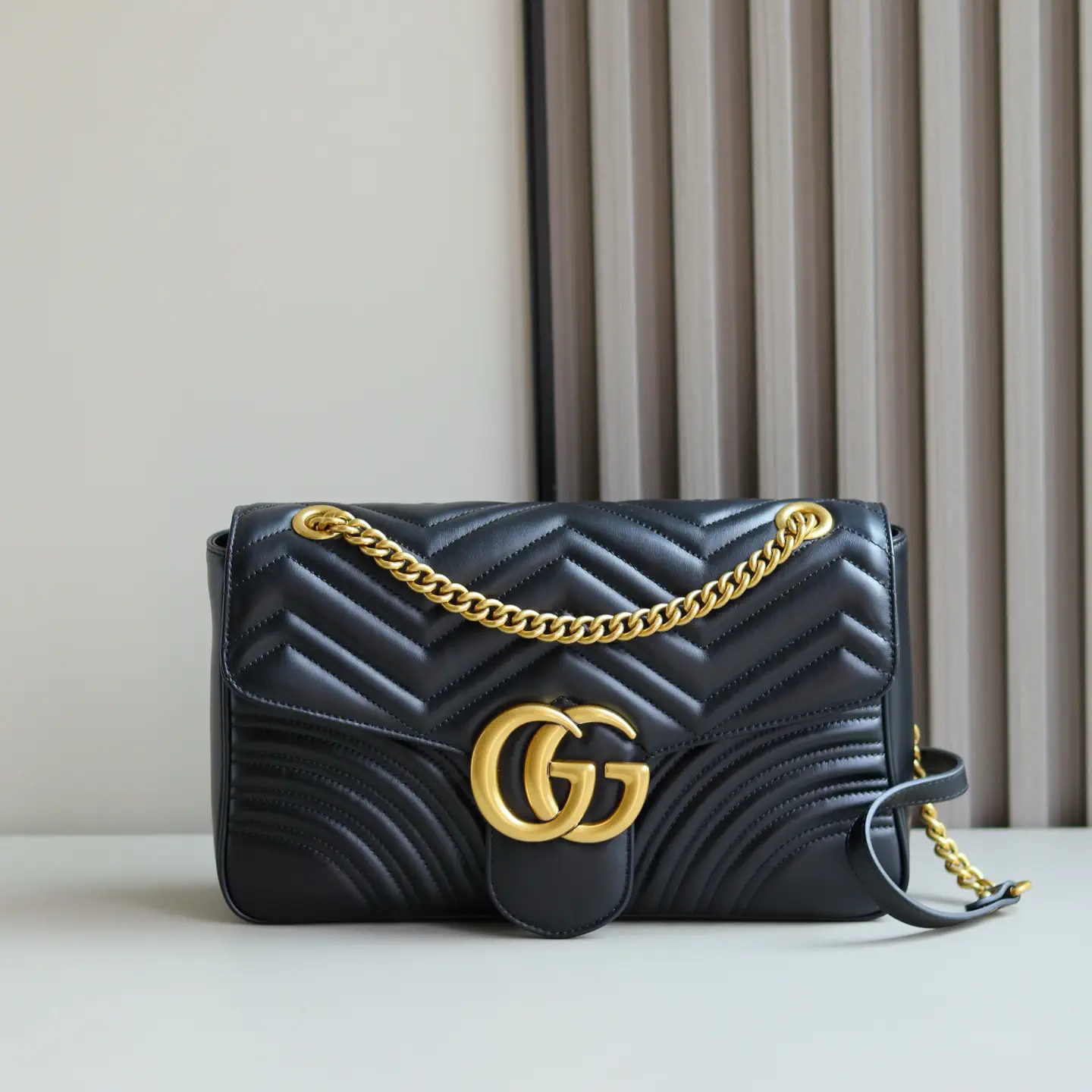 Gucci GG Marmont Quilted Chain Shoulder Bag image 1