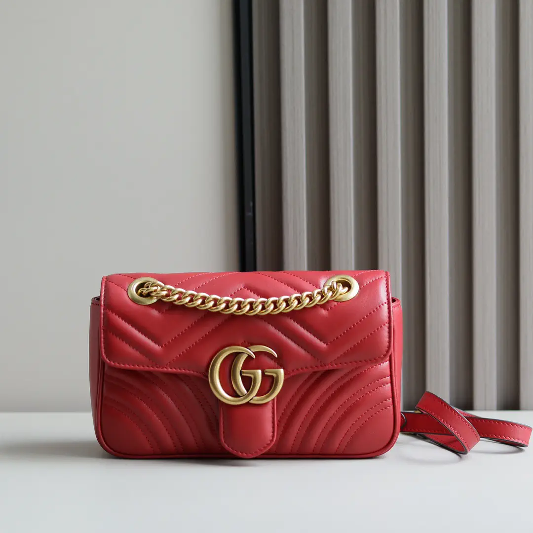 Gucci GG Marmont Quilted Chain Shoulder Bag image 1
