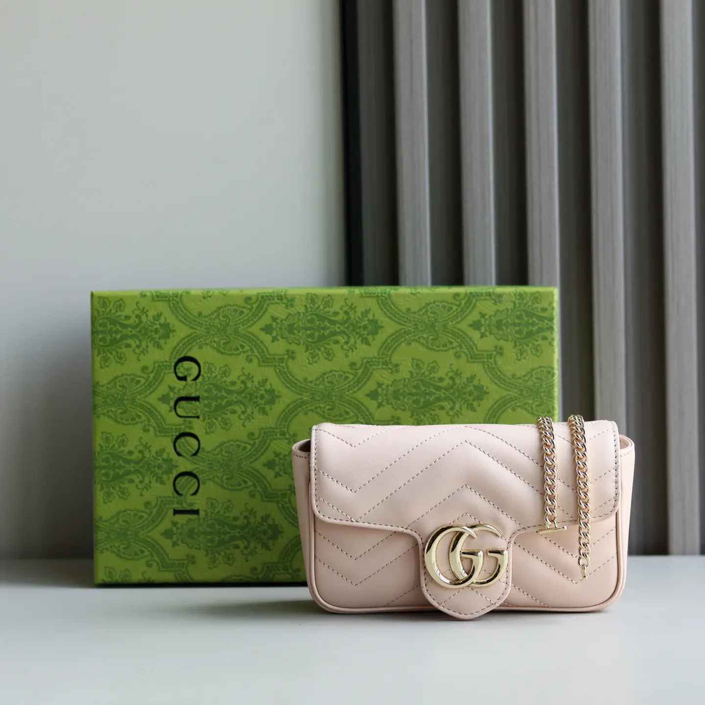 Gucci Marmont Super Mini Quilted Chain Bag image 1