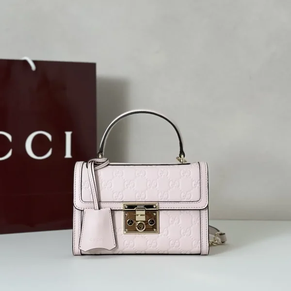Gucci Embossed Monogram Top Handle Bag image 1