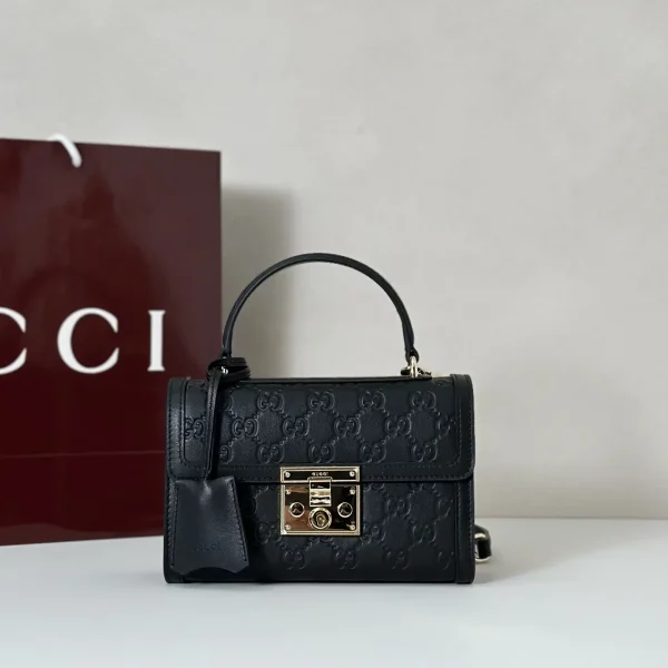 Gucci Embossed Monogram Top Handle Bag image 1