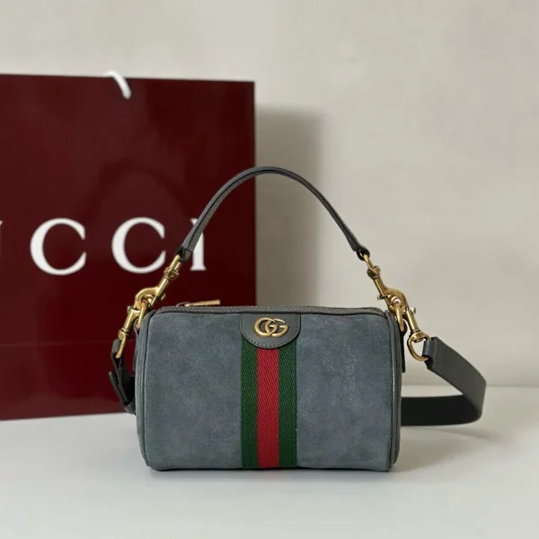 Gucci Suede Top Handle Crossbody Bag image 1